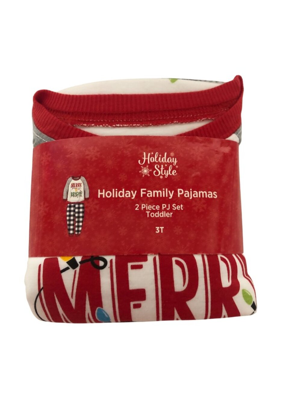 Holiday Style Toddler Family Pajamas 2 Piece Christmas PJ Set Size 3T